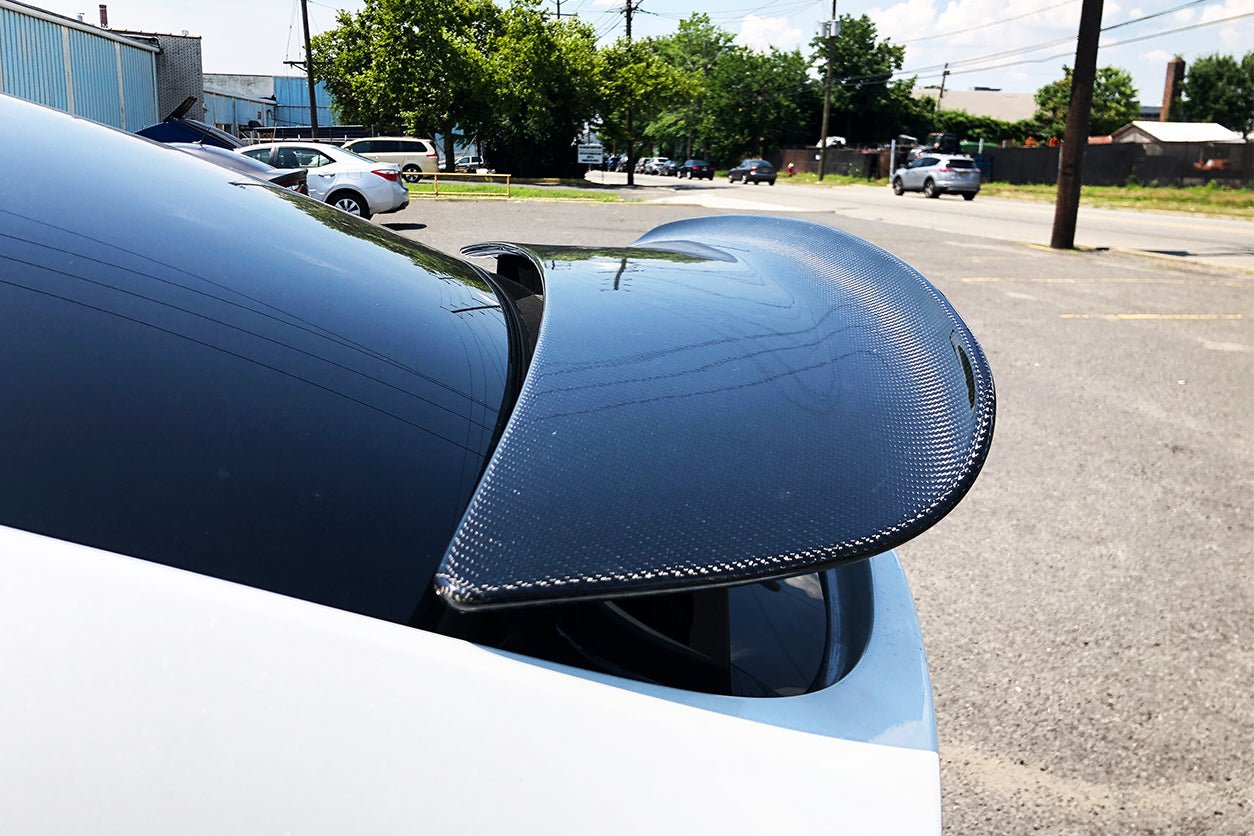 2016 - 2021 Tesla Model X SUV RZS Style Carbon Fiber Trunk Spoiler